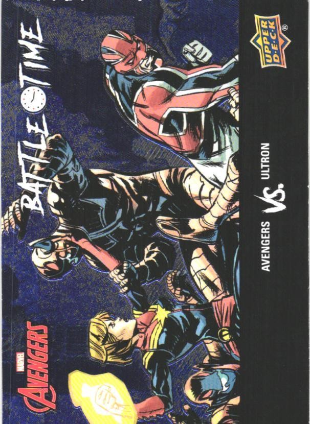 2024 Upper Deck Marvel Avengers #BT-5 Avengers/Ultron Battle Time Blue