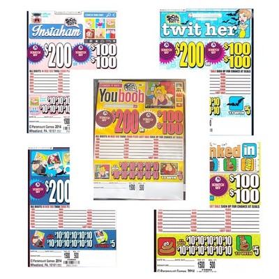 Pull Tab Ticket -Jars - Game - Holder - 5 PACK - Jars Media - 500 ct ea