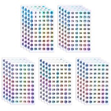 20 Sheets Number Stickers Numbers 1-300 , Self Adhesive Label Laser Stickers