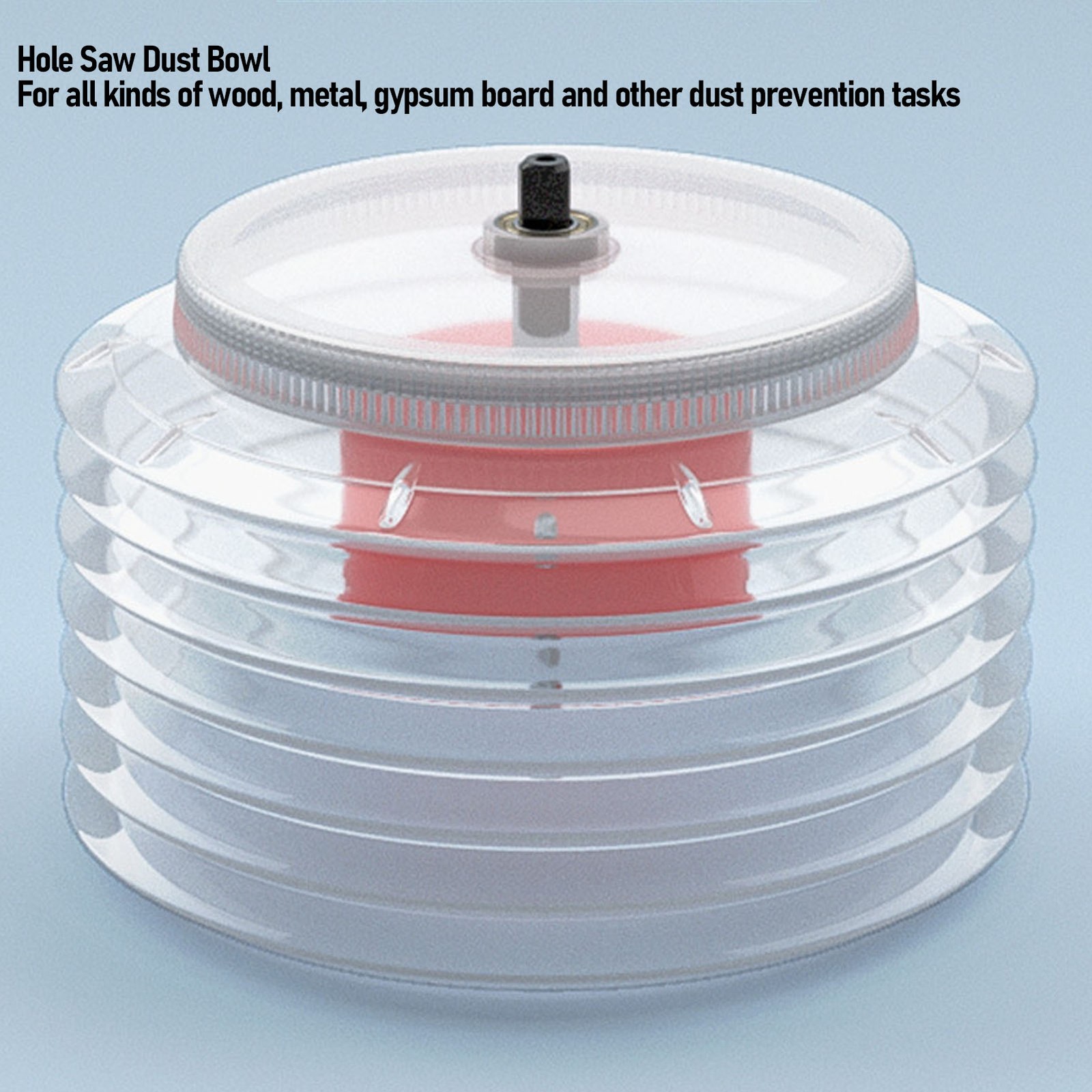 Drill Dust Collector Hole Saw Dust Bowl Rubber Material For Recessed Light