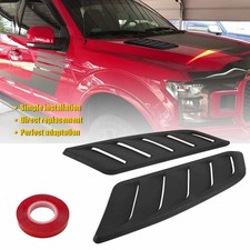 2PCS Black Car Front Hood Air Vent Cover Decor Trim For Toyota Tacoma Tundra