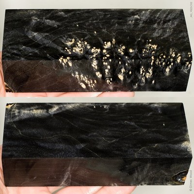 Stabilized box elder burl wood block knife handle pen turning craft blank