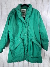 Vintage 80 s Ski Coat Sportsables Down Puffer Green Small Ski Duck Down