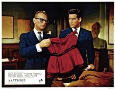 Image of Sapphire Lobby Card Nigel Patrick Michael Craig 1959 Old Movie Photo