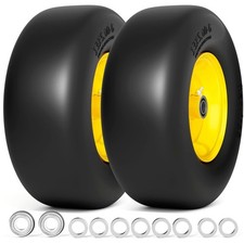 RONPOW 13x5.00-6 Flat Free Lawn Mower Tire and Wheel, 13x5x6 Solid Front Tire...