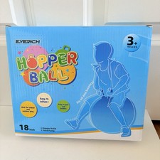 Hopper Ball NIP w/ Hand Pump Sit On And Bounce 18” 160lbs Blue/green