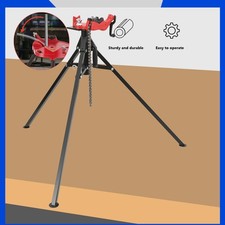 Tripod Pipe Chain Vise Capacity Foldable Steel Legs Tri-Stand Bench Vice