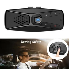 Wireless Bluetooth 5.0 Speakerphone Speaker Phone Visor Clip Hands Free Car Kit