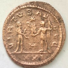 Roman Coins Carus 282-283AD. AE Antiochia Orontes, Antonian 3gr 21mm VF