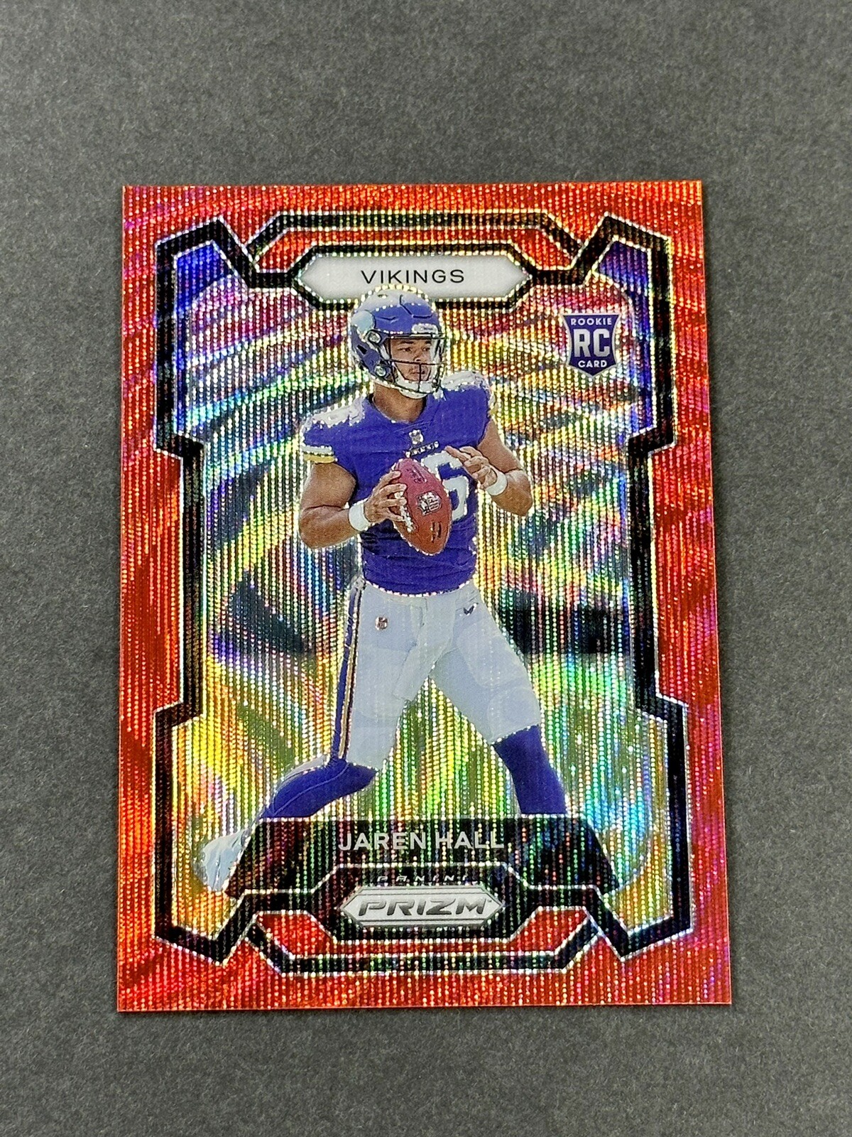 2023 Panini Prizm JAREN HALL Rookie Red Wave Prizm #/149 RC No. 367 Vikings