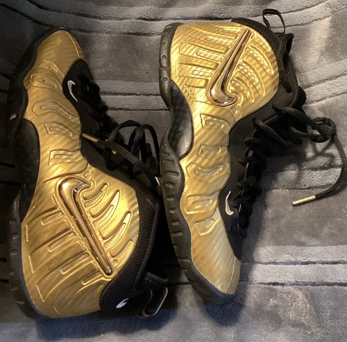 Nike Air Foamposite Pro “Metallic Gold” Shoes. Size 7Y Great Condition!! - Picture 4 of 6