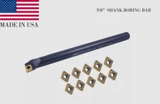 5/8" SHANK X 8" LONG S10-SCLCR3 INDEXABLE BORING BAR + 10P CCMT09T304 INSERT USA