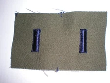 USAF BDU EMBROIDERED 1LT 1ST LIEUTENANT RANK COLLAR INSIGNIA -1 PAIR