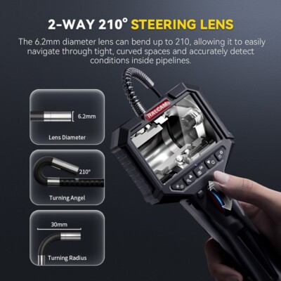 PCE-VE 350HR3 Video Endoscoop beweegbare camera kop extra licht