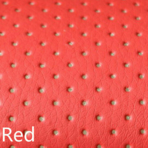 Vinyl Faux Leather Fabric Perforated Sponge Quilted Car Upholstery Material - Picture 16 of 21