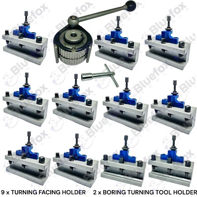 A1 40Position Quick Change Tool Post 12 pc For 150-300mm Lathe 6''-12'' Multifix A
