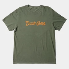 NOS Duck Camp Orange & Moss Green Men's T-Shirt Size XXL