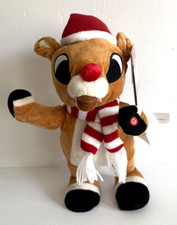 Gemmy Christmas Rudolph The Red-Nosed Reindeer Side Step Musical Dancing Plush
