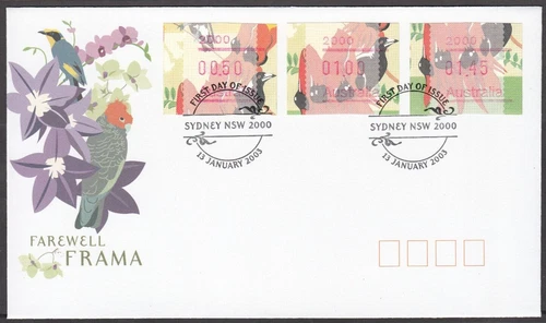 Australian Stamps.1st Day Cover.Sydney NSW.2000. Farewell Frama.2003