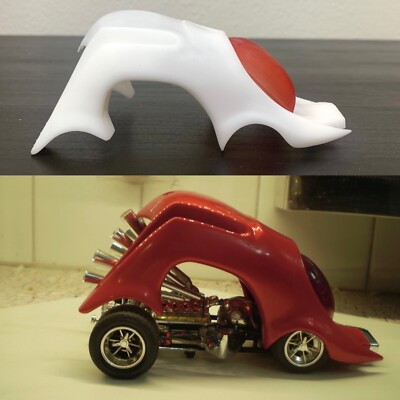 1:25 Roach Coach Body 3D Printed.  Finished Car Not Included.