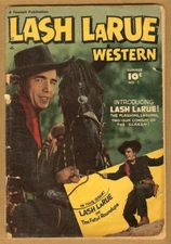 Lash Larue Western #1 FR/G 1.5 (1949 Fawcett) Photo Cover