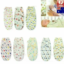 Swaddle Baby Infant Wrap Me Swaddling Blanket Sleeping Bag Cotton Newborn Babies