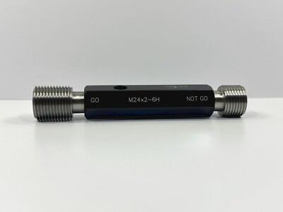 SPI M24x2 6H GO NOGO Class 6H Double End Thread Plug Gage Used