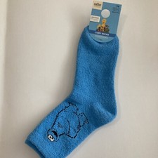 Primark Sesame Street Cookie Monster Cozy Socks US 6-10 Blur Soft Cookies New