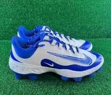 Nike Alpha Huarache 4 Elite MCS Baseball Cleats Royal Blue FD6255-106 Men's 9.5