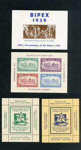 US-Stamps-Lot-of-4-Clean-1938-Exhibition-Sheets
