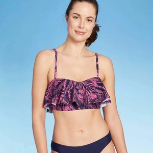 women's flounce bikini top