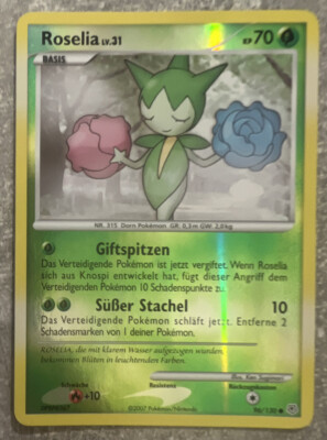 Pokemon Karte Roselia 96/130 Reverse Holo