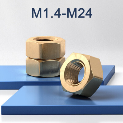 Sechskantmuttern Messing Mutter M2 M4 M5 M6 M8 M10 M12 M14 M16 M18 M20 M22 M24