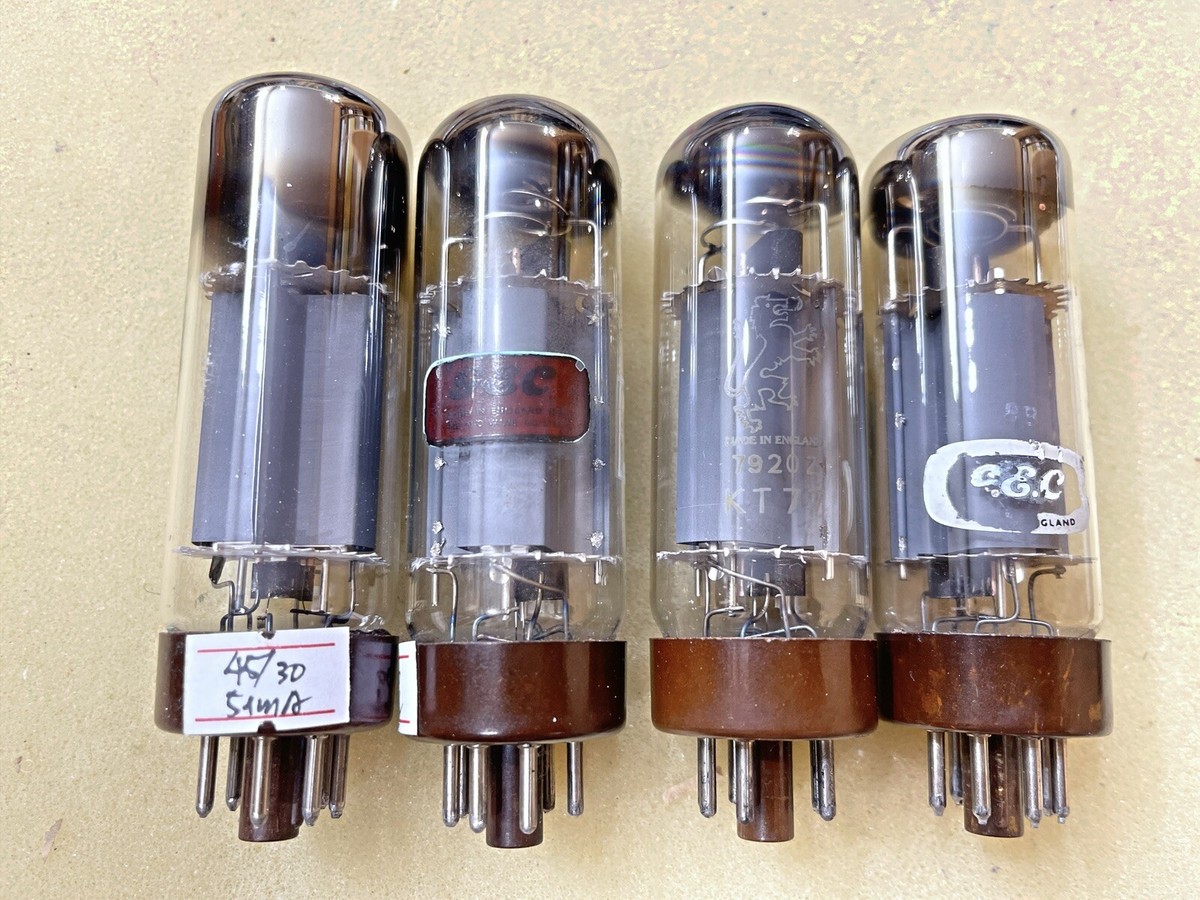 GEC KT77 EL34 Double O getter Brown Base Excellent Testing