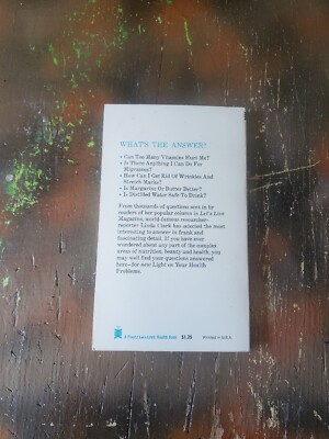 Light On Your Health Problems by: Linda Clark, Keats Publishing 1970