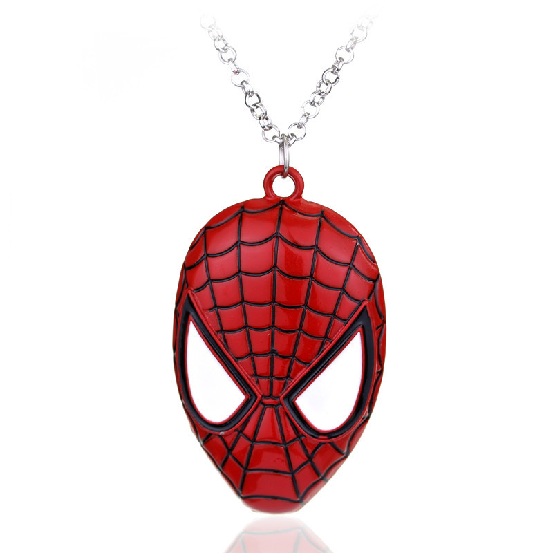 MARVEL COMICS SPIDERMAN FACE Pendant Necklace On 20