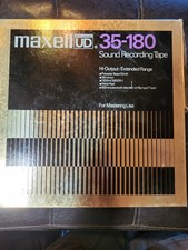 Nice Maxell Ud 35-180 Metal Reel 10.5" X 1/4" Recording Tape Mastering Hi Output