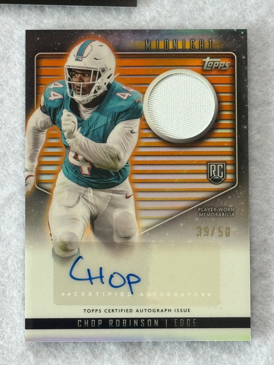 2024 Topps Midnight Rookie Jersey Autograph Card RJA-CR Chop