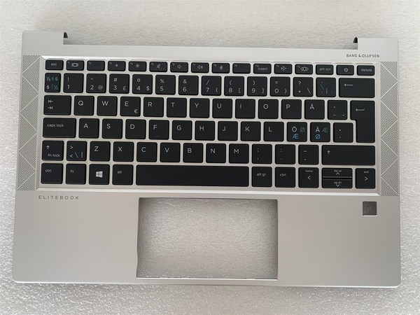 Hp Elitebook 830 G7 M08700-DH1 DäNische Finnisch Norwegian Tastatur Palmrest Neu-image