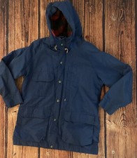 Vintage Woolrich Lined Parka Rain Jacket Women  s Sz Med USA