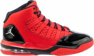 black and red jordan max aura