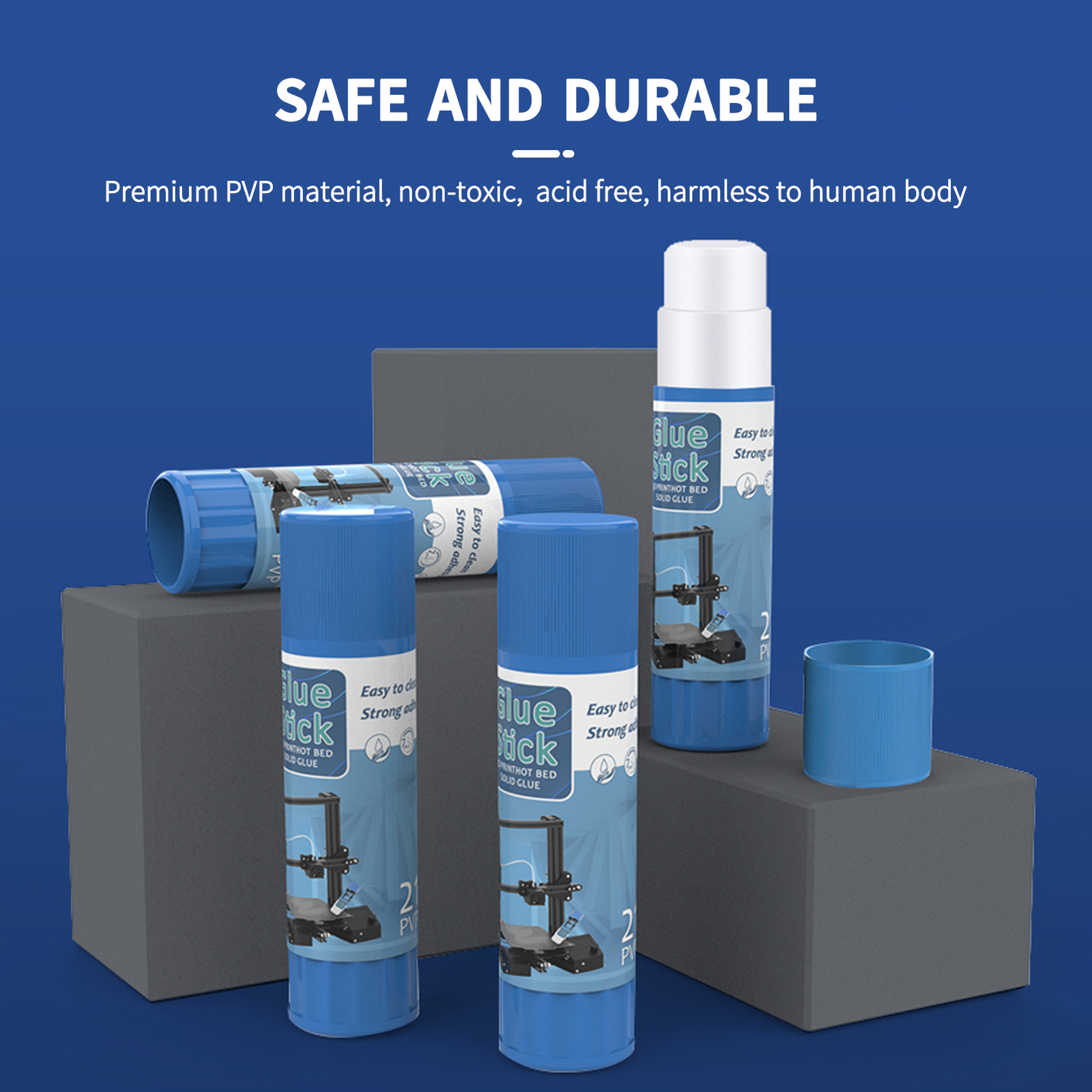 3Pcs PVP Adhesive Solid Stickers 3D Printer Accessories Glue Sticks ABS