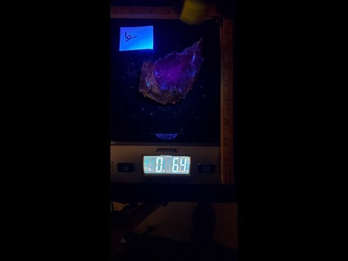 "Fluorita de fuego"" fluorita púrpura - fluorescente roja de onda larga - Imagen 4 de 6