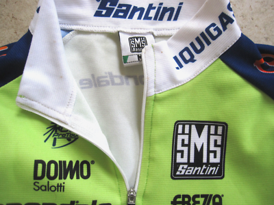 Maillot Cycliste Vintage Santini - Liquigas Bianchi Cannondale 2005, Taille XL, Homme