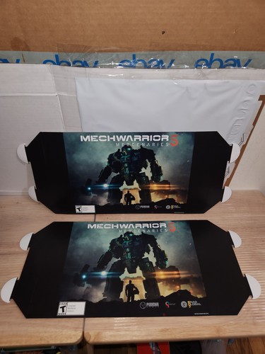 Mechwarrior 5: Mercenaries Advertising Displays (Lot Of 2) 18½"×9" - Picture 1 of 7