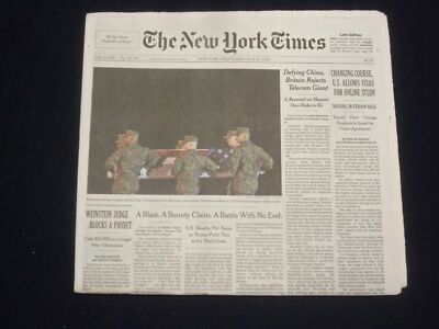 2020 JULY 15 NEW YORK TIMES- CHANGING COURSE, U.S. ALLOWS VISAS FOR ONLINE STUDY