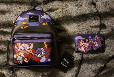 Loungefly Disney Lilo & Stitch: The Series Vampire Angel & Stitch Backpack Loungefly Disney Lilo & Stitch: The Series Vampire Angel  main image 4