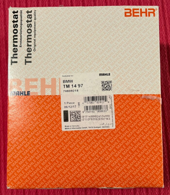 NEW MAHLE BEHR BMW Thermostat TM1497 70809218 | eBay