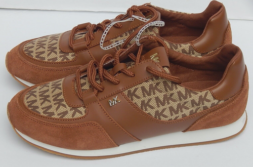 ZAPATILLAS MICHAEL KORS LOGO MARRÓN talla 8.5 NUEVAS AUTÉNTICAS - Imagen 4 de 4