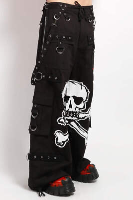最終値引き TRIPPNYC Skull Bondage Pants L Tripp NYC Skull Bondage Pants [Black/White] – VampireFreaks